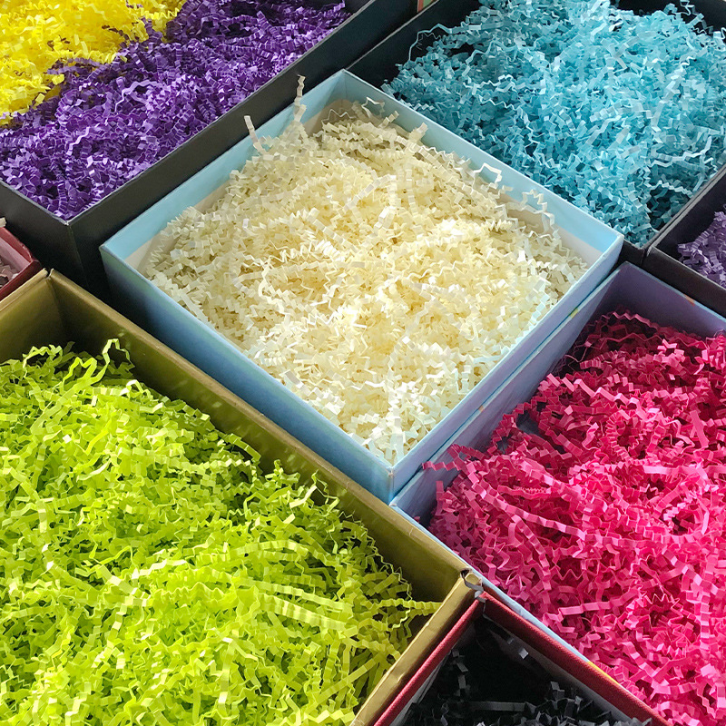 crinkle paper green